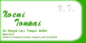 noemi tompai business card